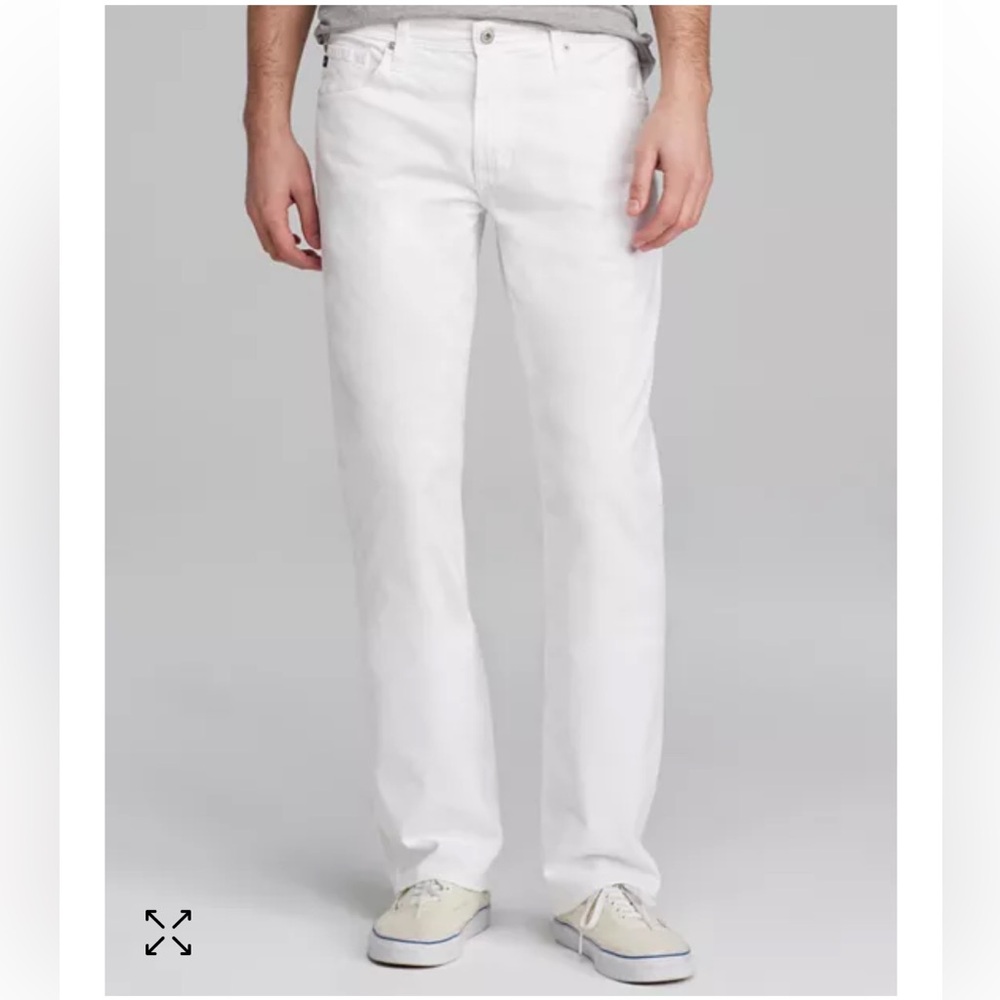 AG The Protege Sud Ivory White Denim Jeans
